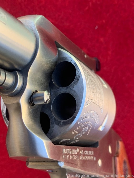LNIB Ruger NM Blackhawk Bisley, stainless, 5.5", 45 Colt, Accusport 2004 ed-img-16
