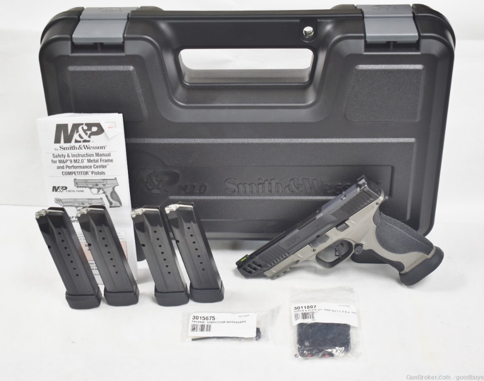 S&W Performace Center M&P9 M2.0 Competitor Two Tone 9mm Luger LNIB SALE-img-0