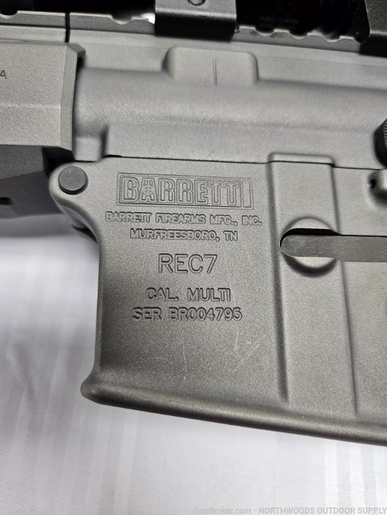 LNIB Barrett REC7 DI Carbine 300 Blackout 16 inch Tungsten Gray Cerakote -img-5