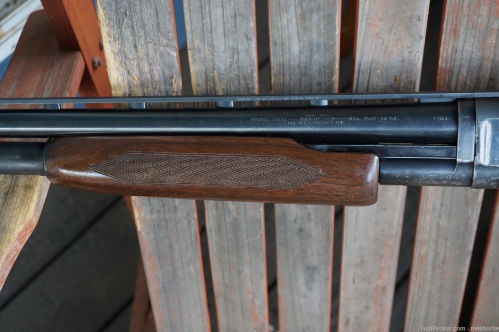 Winchester model 1912 12 Gauge 30 Inch Full Choke Simmons Vent Rib -img-14