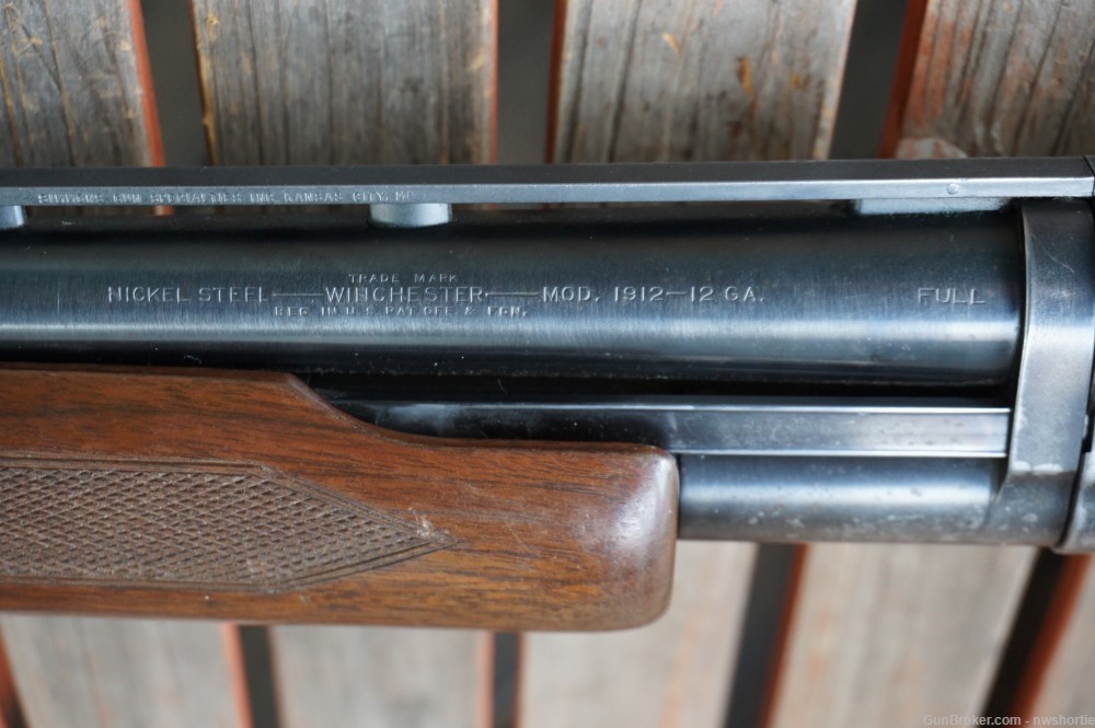 Winchester model 1912 12 Gauge 30 Inch Full Choke Simmons Vent Rib -img-16
