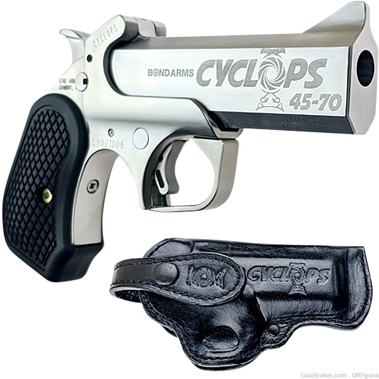 Bond Arms CYCLOPS 45-70 GOVT Polished With Holster NEW IN BOX SHIPS FAST -img-2