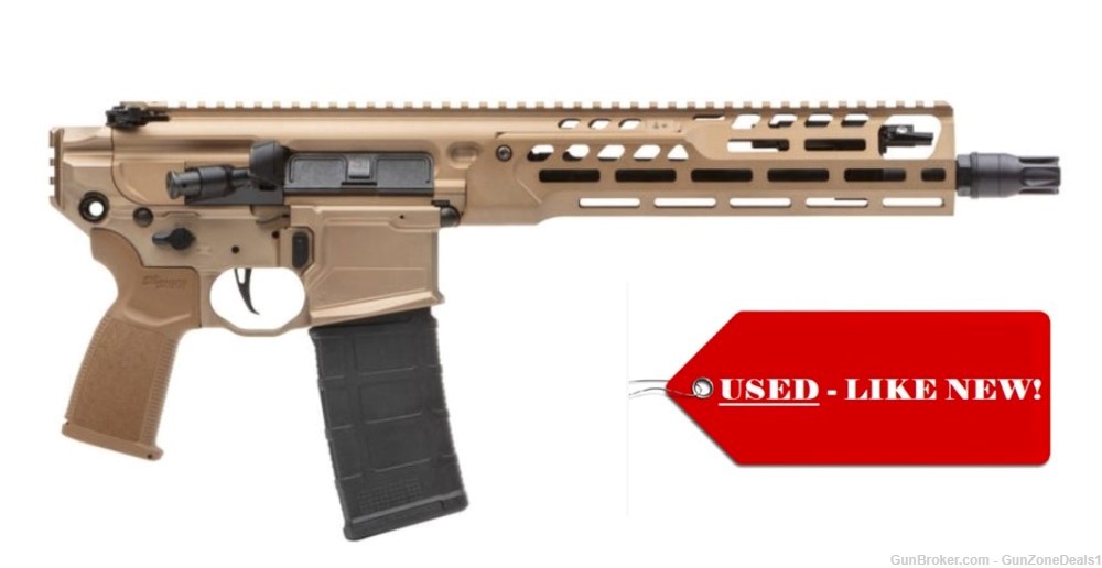(Like New) SIG SAUER MCX-SPEAR LT COYOTE TAN 5.56 NATO/.223 REM 11.5" 30-RD-img-0