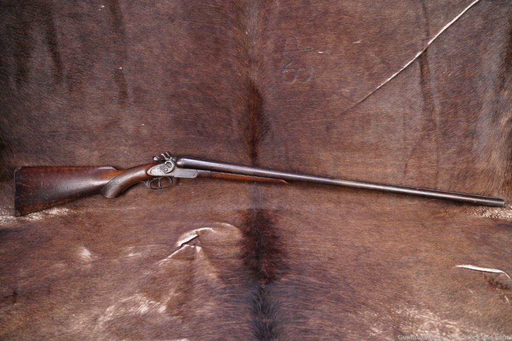 Wm Parkhurst Belgian 12 GA BP 32” Side by Side SxS Hammer Shotgun C&R-img-6