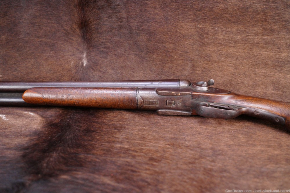 Wm Parkhurst Belgian 12 GA BP 32” Side by Side SxS Hammer Shotgun C&R-img-12