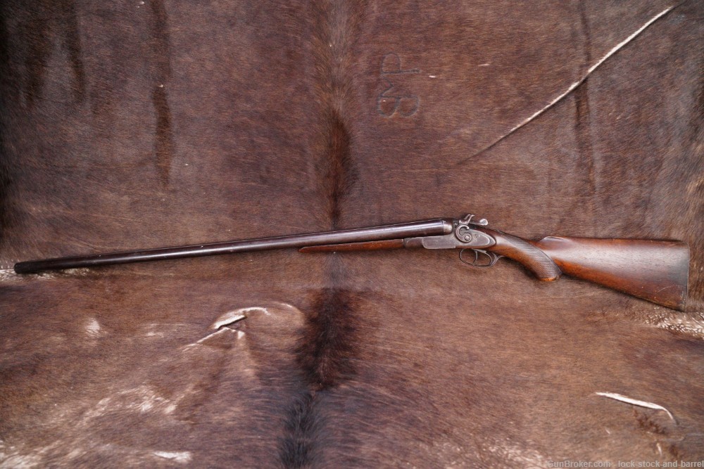 Wm Parkhurst Belgian 12 GA BP 32” Side by Side SxS Hammer Shotgun C&R-img-7