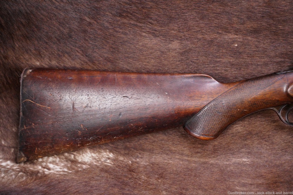 Wm Parkhurst Belgian 12 GA BP 32” Side by Side SxS Hammer Shotgun C&R-img-3