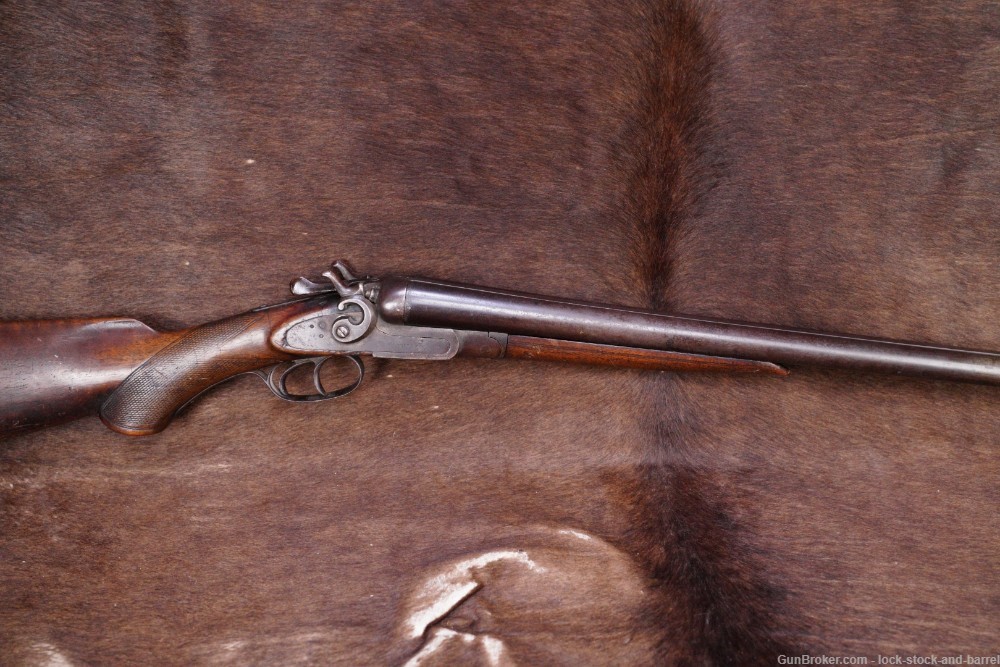Wm Parkhurst Belgian 12 GA BP 32” Side by Side SxS Hammer Shotgun C&R-img-2
