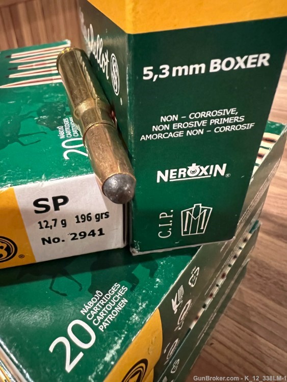 Sellier & Bellot 8x57 JR  (IRS/JRS Rimmed) .318 Loaded Ammo (10 Full Boxes)-img-1