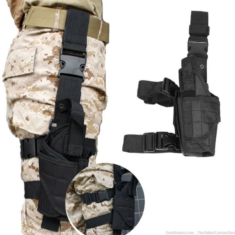 GunToolZ Black Heavy Duty Drop-leg Holster & Belt-High Quality-LOW$$-img-0