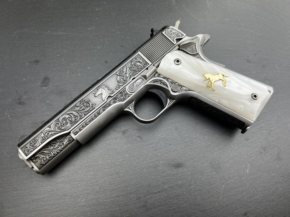 Colt 1911 .45 ACP Engraved Master Scroll Rampant Colt AAA by Altamont-img-13