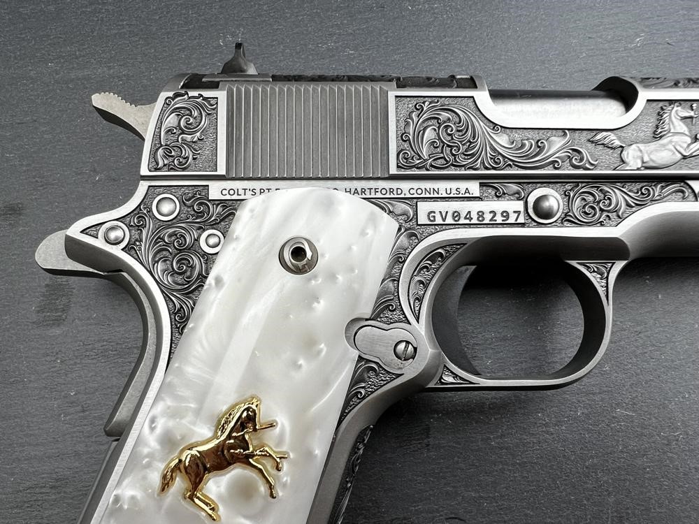 Colt 1911 .45 ACP Engraved Master Scroll Rampant Colt AAA by Altamont-img-10