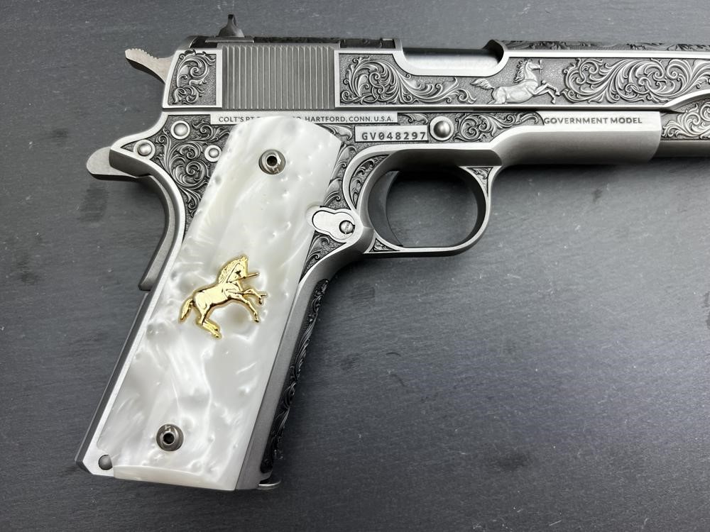 Colt 1911 .45 ACP Engraved Master Scroll Rampant Colt AAA by Altamont-img-11