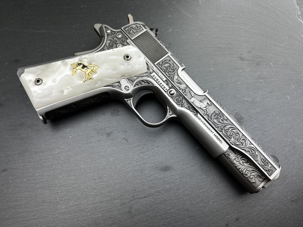Colt 1911 .45 ACP Engraved Master Scroll Rampant Colt AAA by Altamont-img-12
