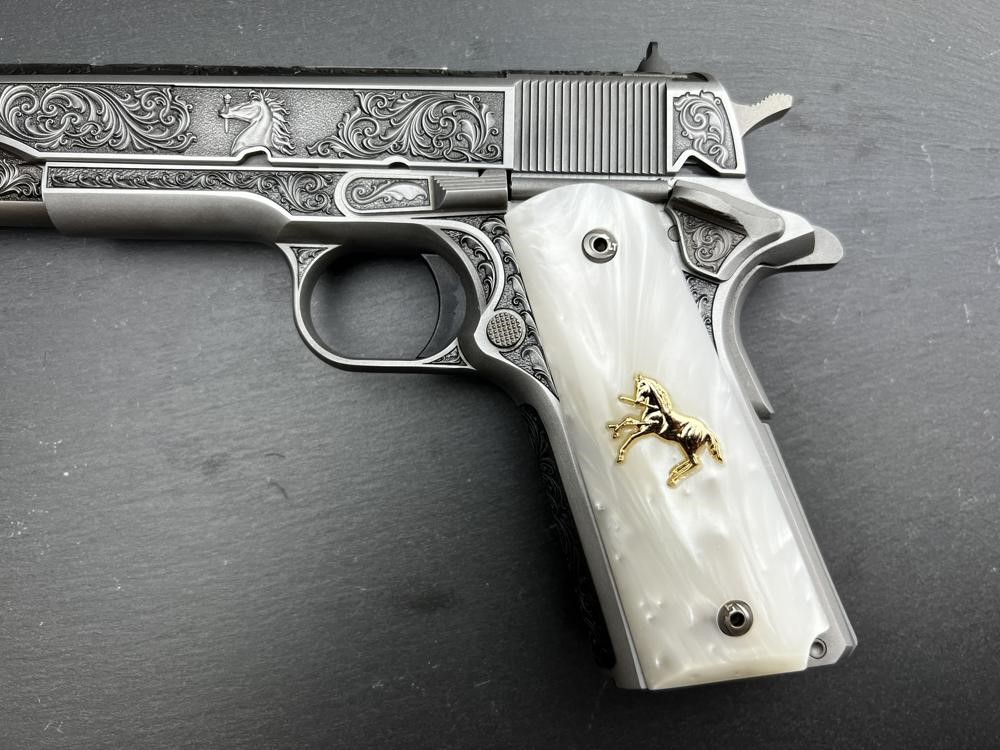 Colt 1911 .45 ACP Engraved Master Scroll Rampant Colt AAA by Altamont-img-6