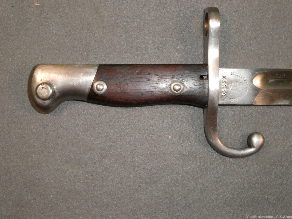 Superb, Argentine Model 1909 Bayonet, Scabbard, and Frog-img-3