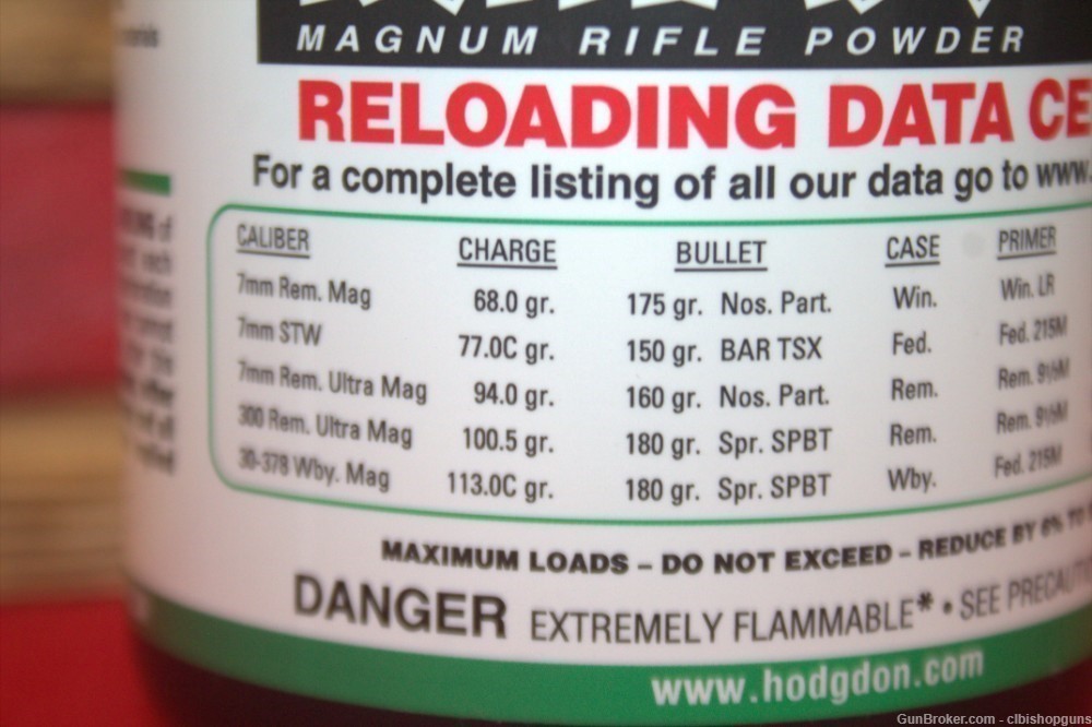 Hodgdon Retumbo large Magnum Rifle Powder 1LB see our other reloading stuff-img-2