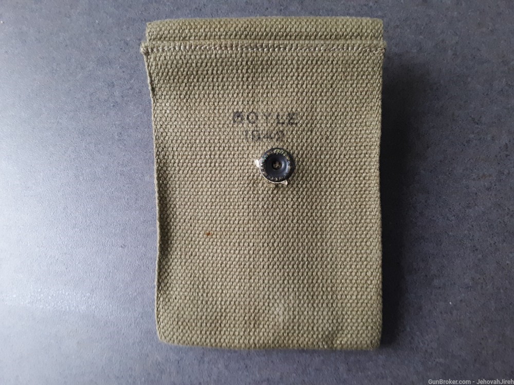 Colt 1911 double magazine pouches WW2 dated 1942-img-9