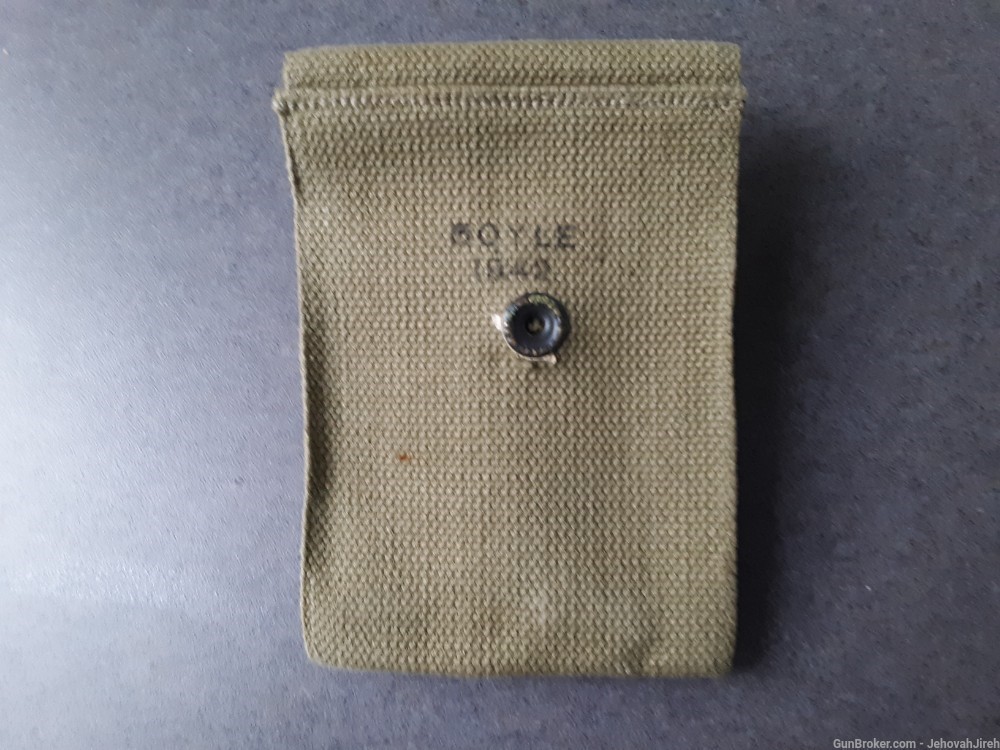 Colt 1911 double magazine pouches WW2 dated 1942-img-8