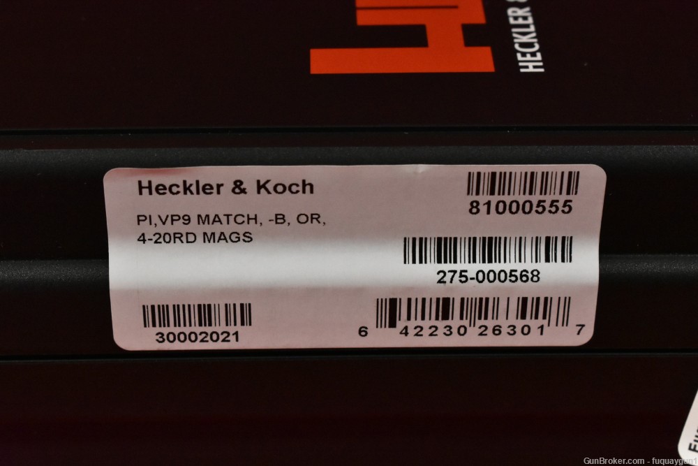 H&K VP9-B Match 9MM Optic Ready 81000555 VP9-VP9 4 MAGS-img-8