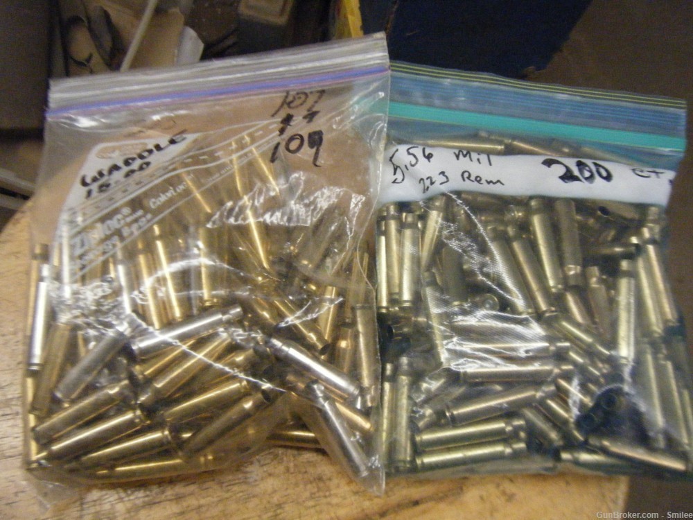 223 / 5.56 empty brass  for reloading  - 300 pieces-img-0
