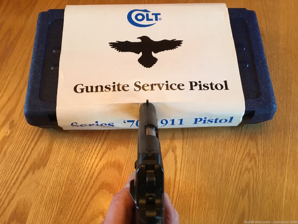 Colt 1911 Gunsite Pistol 45 ACP 5” Beadblast Blue #O1980CGP-img-3