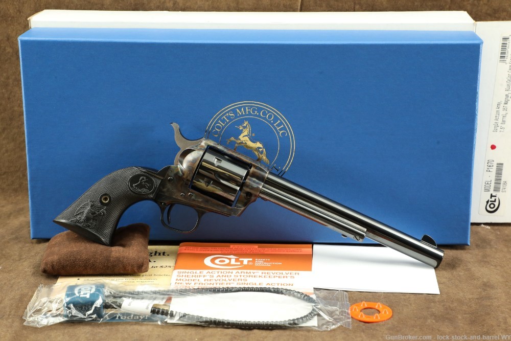 Colt Third 3rd Gen SAA Single Action Army 7.5" .357 Magnum Revolver w/ Box-img-2