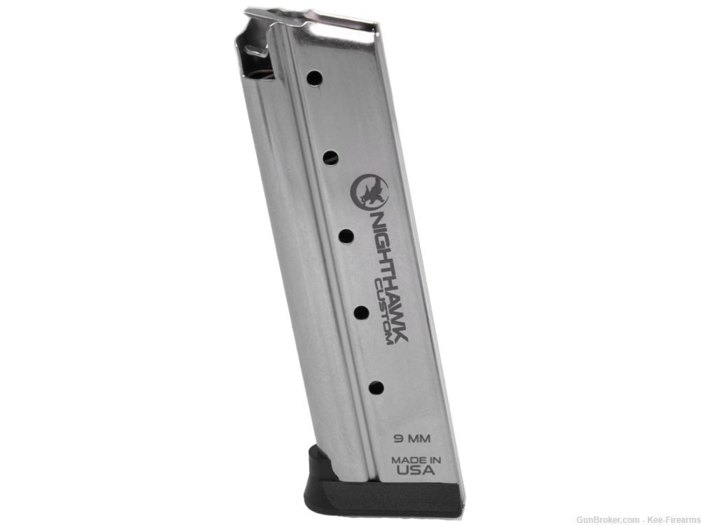 Nighthawk Custom Magazine with Extended Base Pad 1911 Government, Commander-img-0