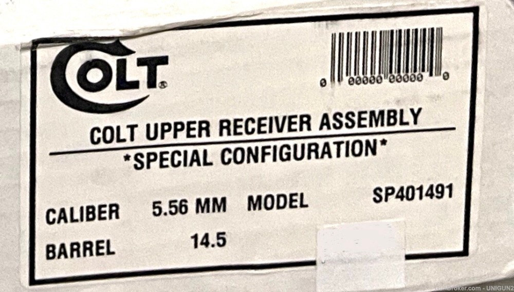 COLT Upper Receiver Assembly Special Configuration 556/223 14.5" SP401491-img-0