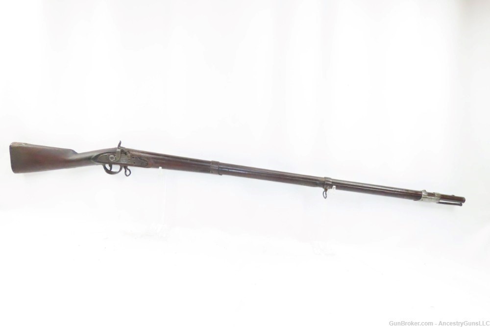 WAR of 1812 Antique U.S. HARPERS FERRY ARMORY Model 1795 Conversion MUSKET -img-1