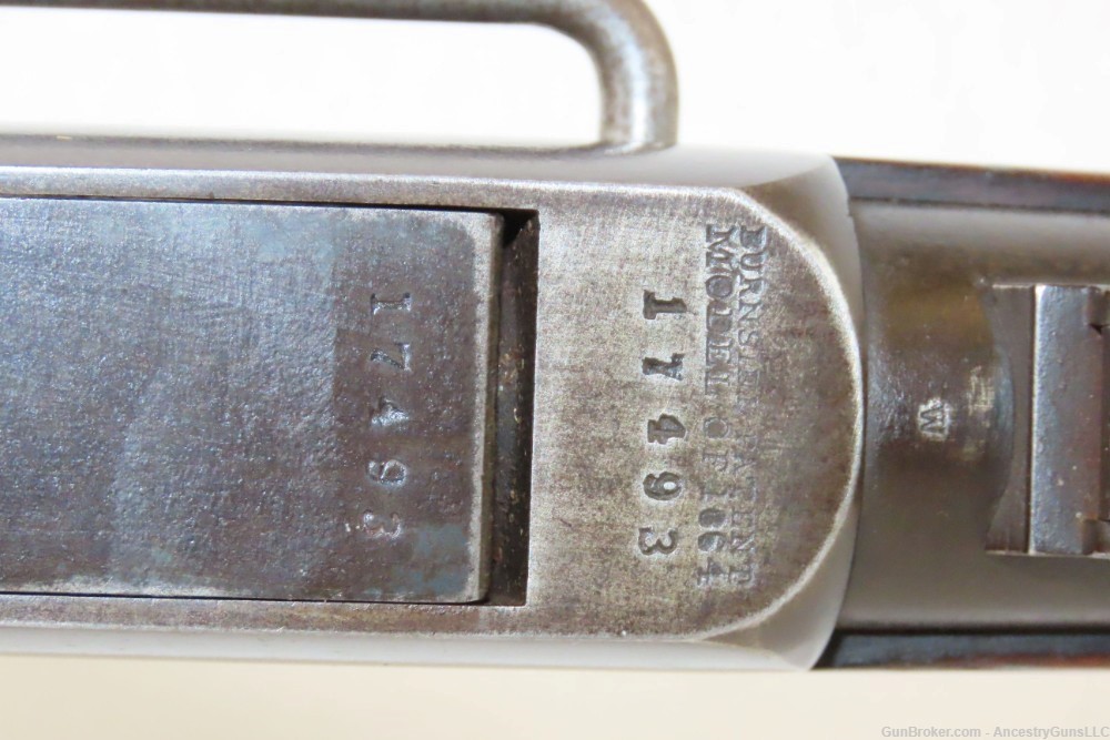 CIVIL WAR Antique U.S. BURNSIDE Model 1864 “5th Model” SADDLE RING Carbine -img-8