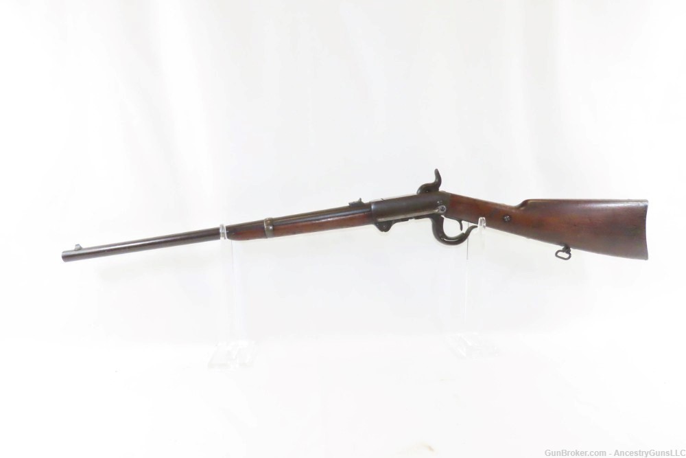 CIVIL WAR Antique U.S. BURNSIDE Model 1864 “5th Model” SADDLE RING Carbine -img-13