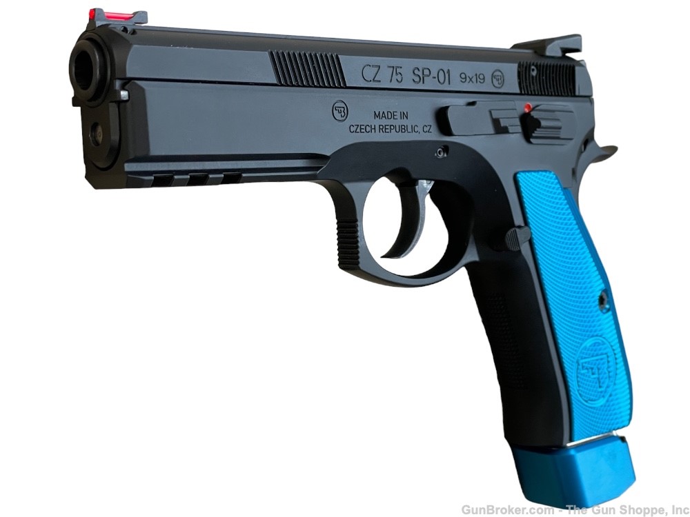 CZ 75 SP-01 Competition Blue 9mm Like New!-img-6