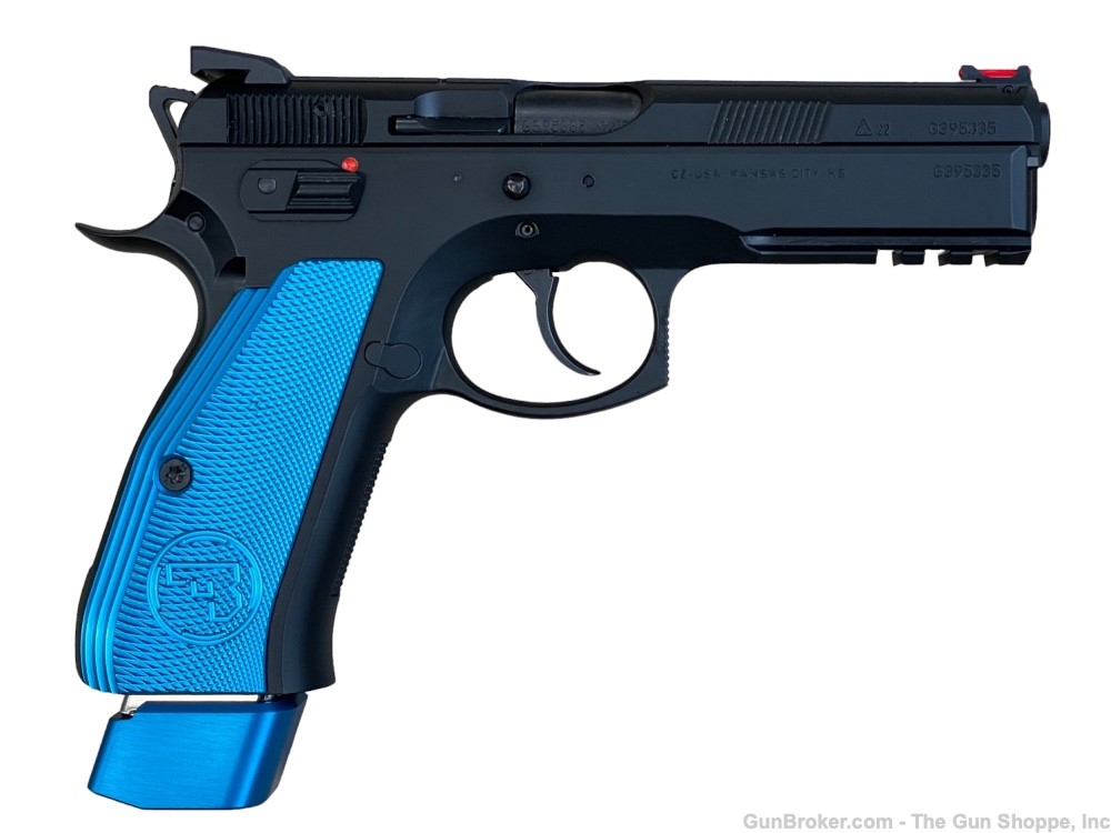 CZ 75 SP-01 Competition Blue 9mm Like New!-img-0