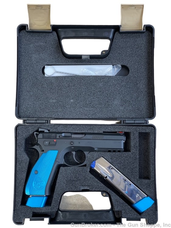 CZ 75 SP-01 Competition Blue 9mm Like New!-img-7
