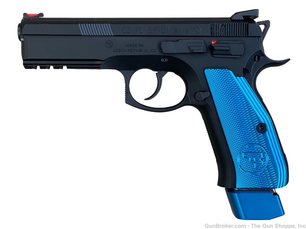 CZ 75 SP-01 Competition Blue 9mm Like New!-img-4