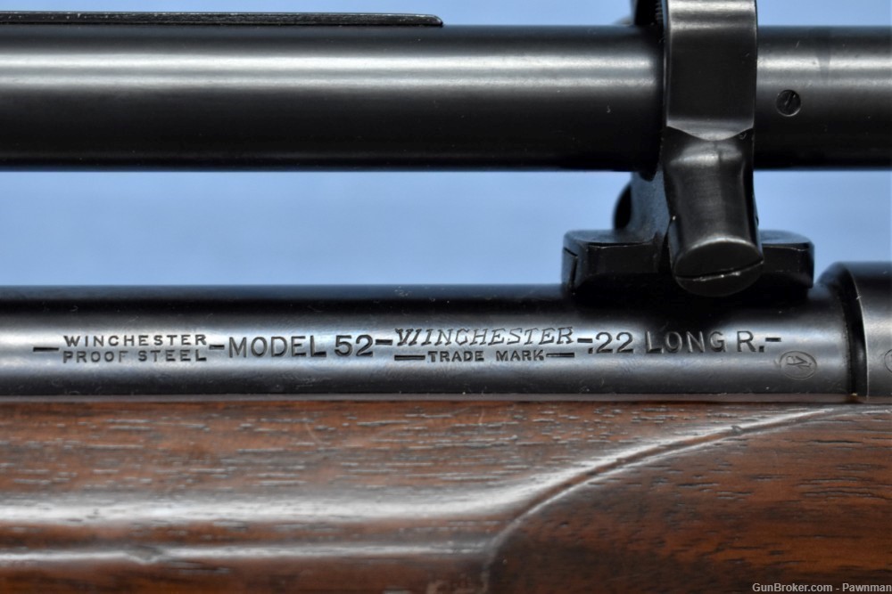 Winchester Model 52 Target 22LR w/scope  built 1946-img-8