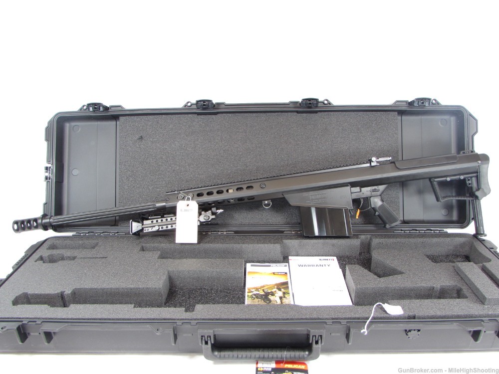 NIB BARRETT M107A1 .50 BMG SEMI-AUTO 29" Fluted, BLK Suppressor-Ready 18059-img-18