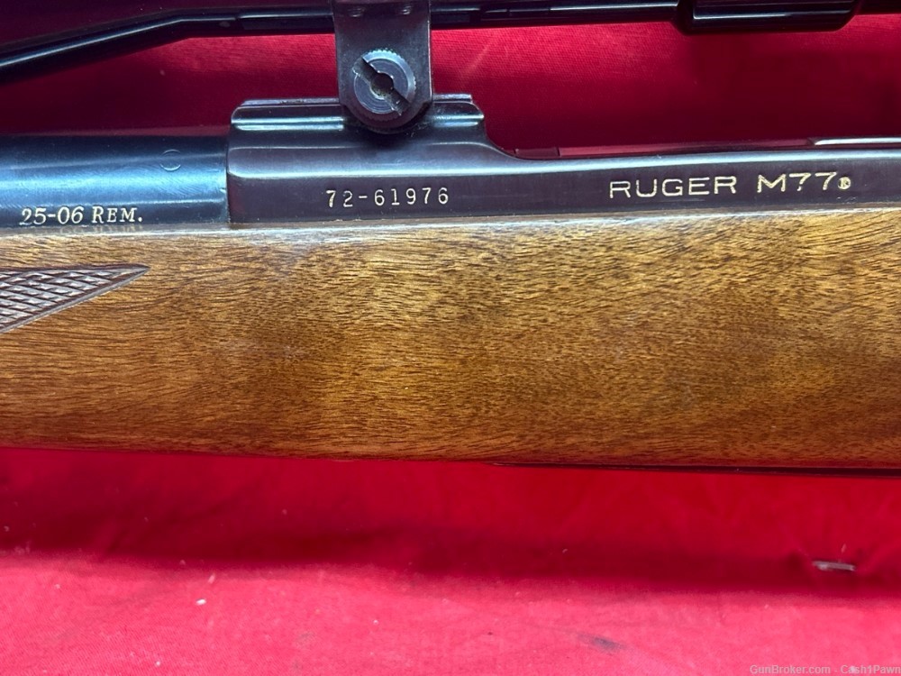 Ruger M77 25-06 Rem. Bolt Action Rifle 24" Barrel Tang Safety (1977) -img-1