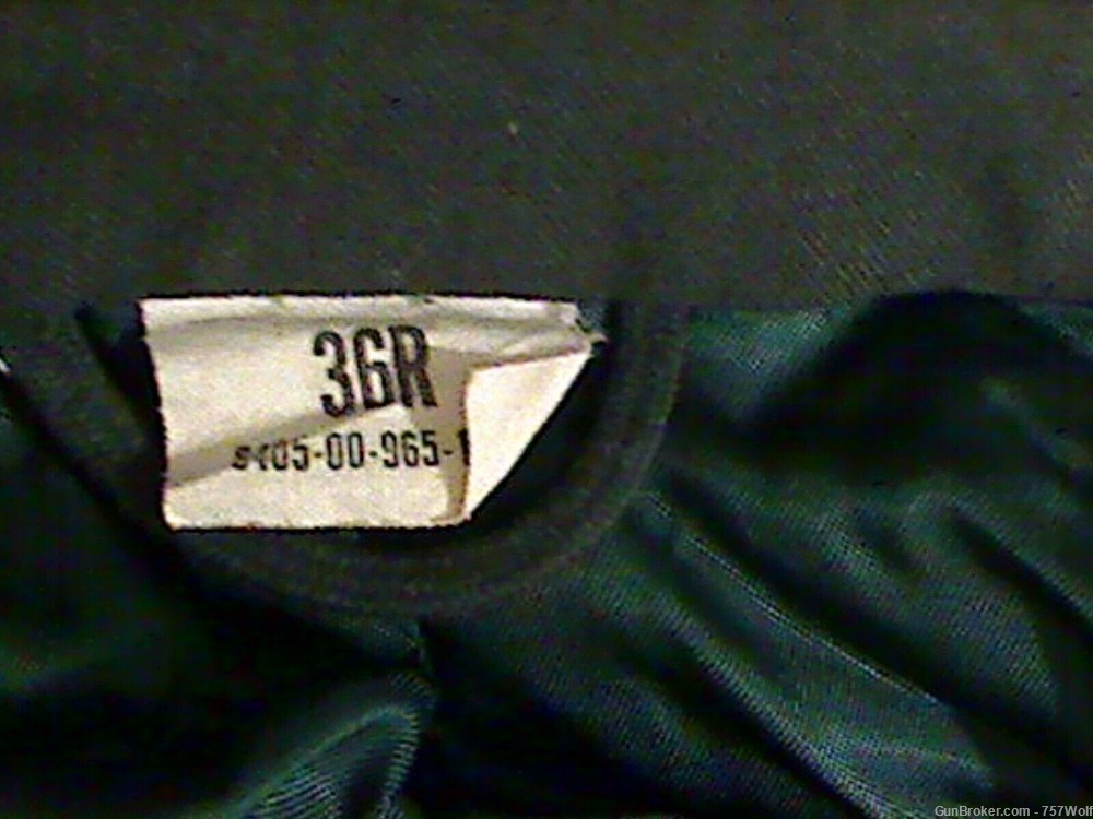 Standard US Army OD Olive Drab Green Dress Jacket Size 36R Great Shape-img-3