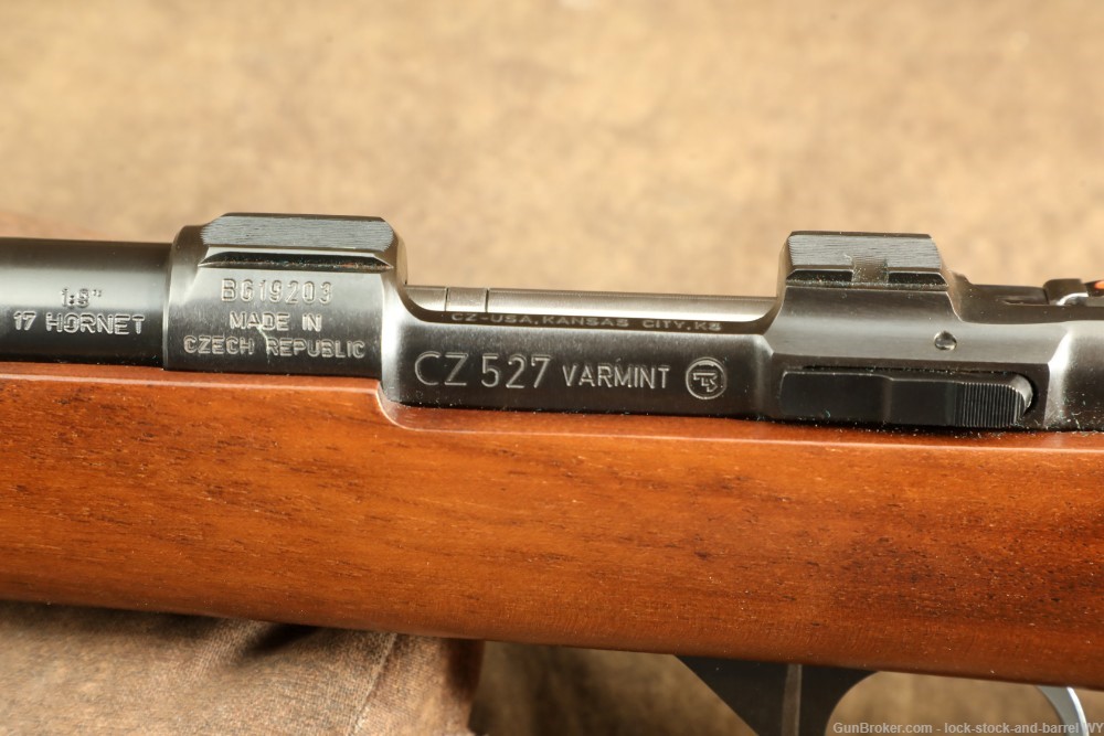 CZ 527 Varmint .17 Hornet 24” Bolt Action Hunting Rifle w/ Factory Box -img-34