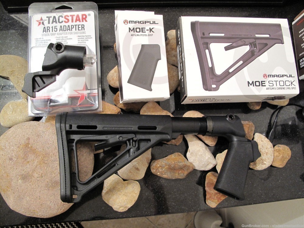 Magpul + TacStar MILLED Tactical Kit Fits Mossberg 500 6 Position Stock -img-0