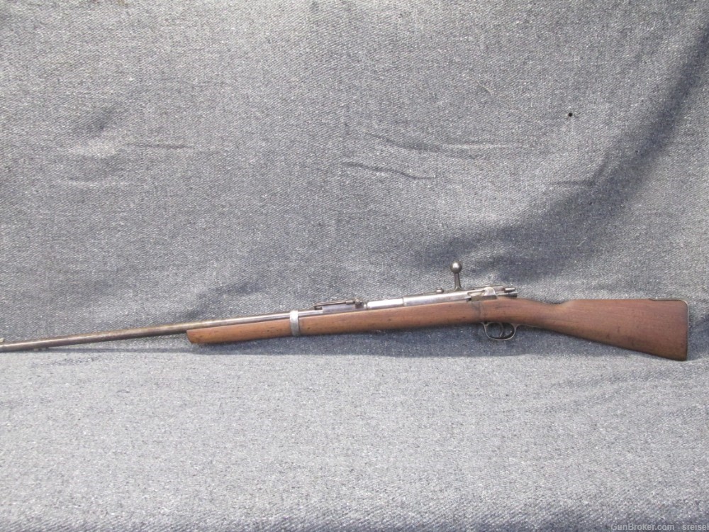ANTIQUE IMPERIAL GERMAN 71/84 MAUSER RIFLE-AMBERG 1887-GARDE UNIT MARKED-img-3