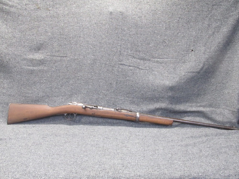 ANTIQUE IMPERIAL GERMAN 71/84 MAUSER RIFLE-AMBERG 1887-GARDE UNIT MARKED-img-0