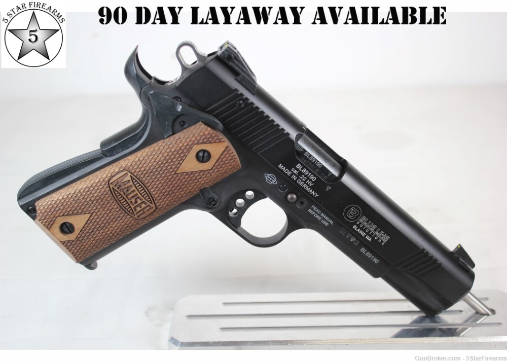 MAUSER Blue Line Solutions 1911 .22lr w/5 mags Layaway Available NO RESERVE-img-0