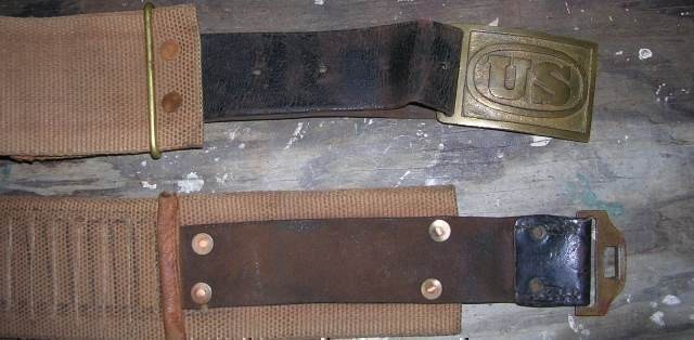 USGI Krag cartridge belt modifed with 1874 buckle-img-1