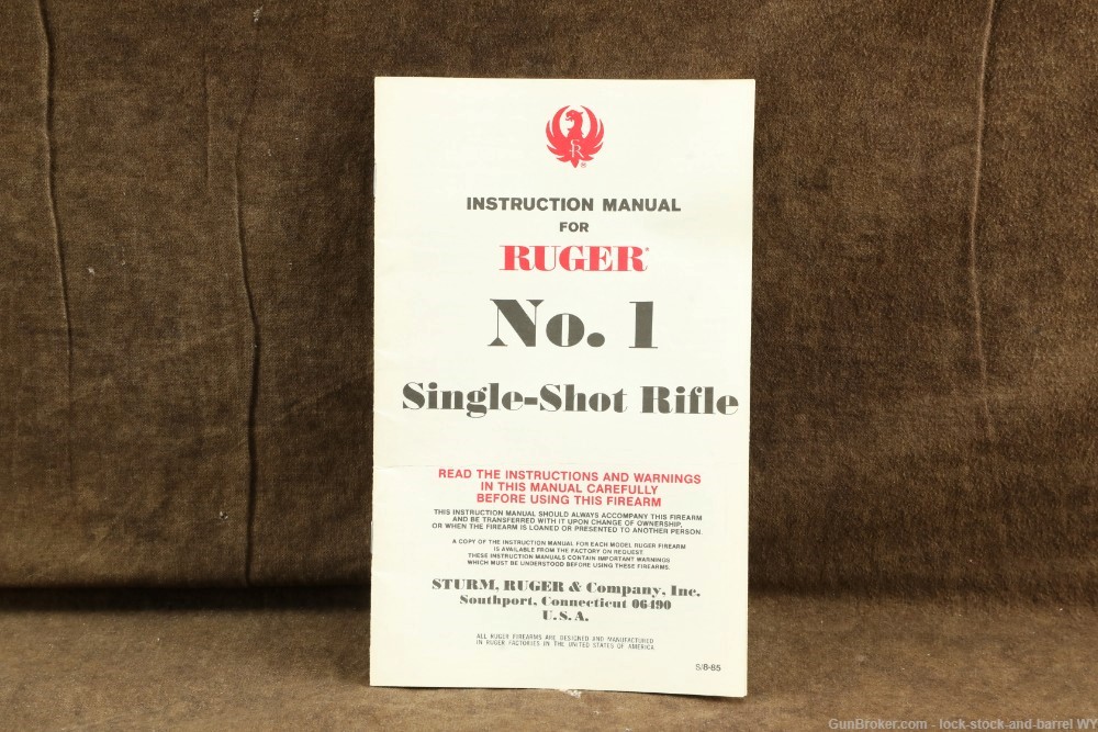 Ruger No. 1 Single Shot Rifle .243 Winchester Falling Block Rifle 1992-img-32
