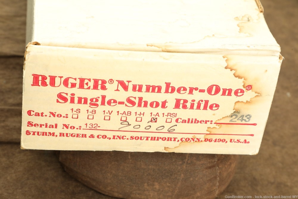 Ruger No. 1 Single Shot Rifle .243 Winchester Falling Block Rifle 1992-img-35