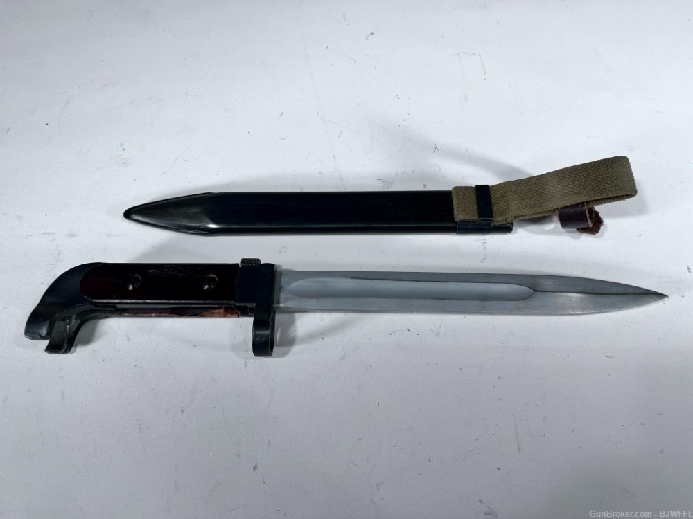 Type 56 AK-47 Bayonet with Scabbard VG COND NO RESERVE NO CC FEE-img-1