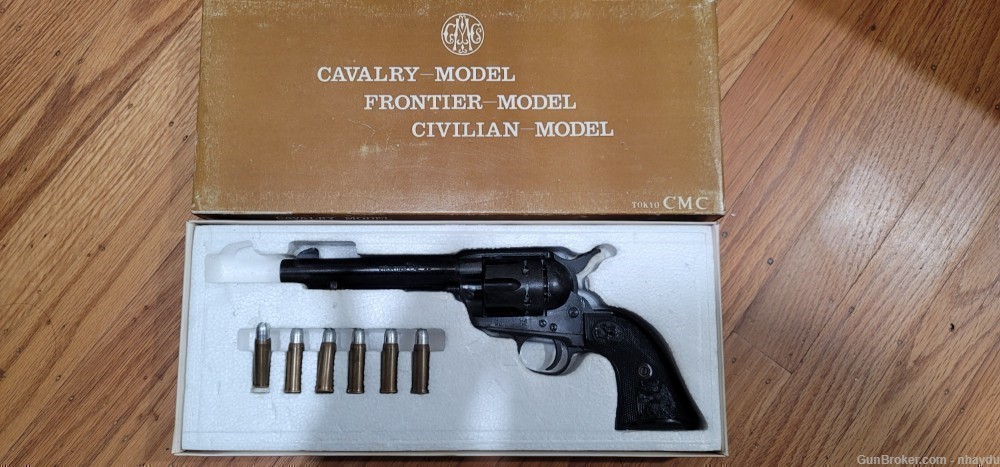 CMC MGC COMPETITOR WESTERN COWBOY FRONTIER 44 REPLICA REVOLVER NEW OLD STOK-img-0